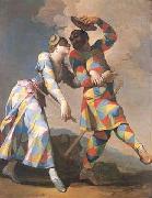 Giovanni Domenico Ferretti Arlecchino und Colombina china oil painting artist